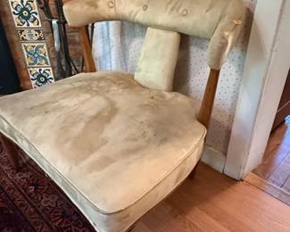 Vintage Upholstered Armchair second image