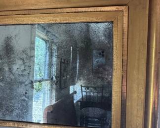 French Louis XVI Style Giltwood Mirror with Divided Glass third image