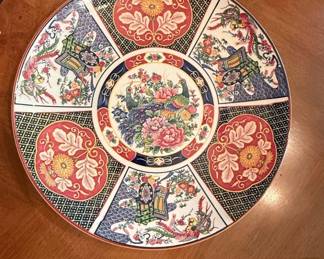 Vintage Japanese Imari Peacock Plate