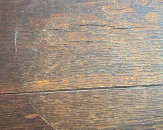 Antique Oak DrawLeaf Dining Table with Drawer sixth image