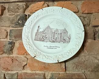 Elmira Memorial Library Commemorative Plate