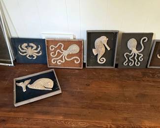 Nautical Marine Life Wall Art Collection  Set of second image