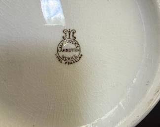 J. Maddock  Sons Lamberton Works Royal Porcelain Pitcher and Bowl Set fourth image