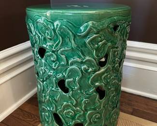 Contemporary ceramic garden seat