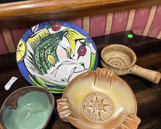 Haslock, Willem, Fingerprint, and Frankoma pottery items