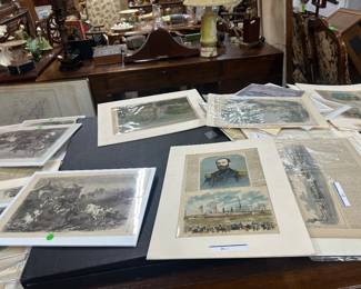 Civil War era Harpers prints--100+