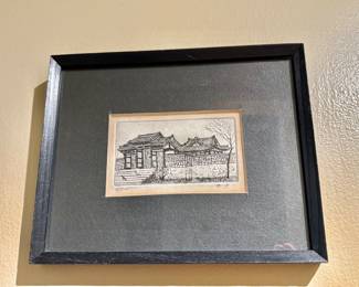 Signed and Numbered Etching