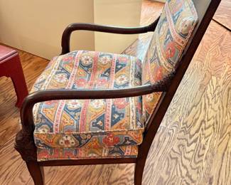 Pair of Custom Upholstered, Down Filled Elba O.A. Armchairs