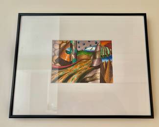 Patrick Craig "Red Tail" Watercolor 1988