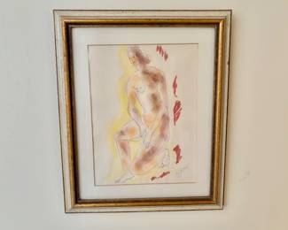 Nicolaus Koni Nude Original Work on Paper