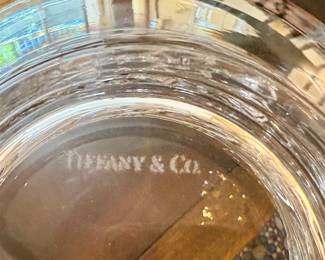 Tiffany & Co. Crystal Dolphin Bowl