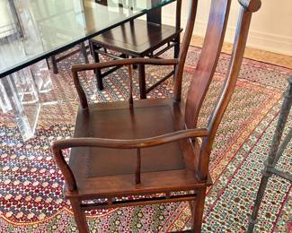 Michael Taylor for Baker Mid Century Far East Dining Chairs - Set of 10