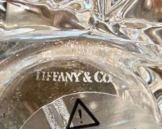 Pair of Tiffany & Co. Rock Cut Votive Candleholders