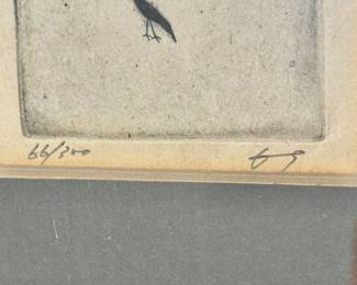 Signed and Numbered Etching