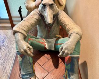 Robert Brubaker Ceramic Art "Red Rock Rider (Two Pieces)