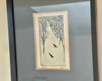 Signed and Numbered Etching