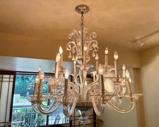 Late 19th Century Venetian 24-Light Chandelier - Removel by Electrician Required