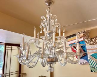 Late 19th Century Venetian 24-Light Chandelier - Removel by Electrician Required