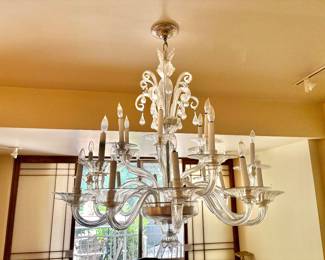 Late 19th Century Venetian 24-Light Chandelier - Removel by Electrician Required