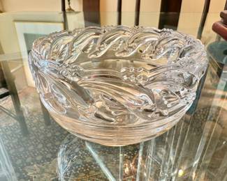 Tiffany & Co. Crystal Dolphin Bowl