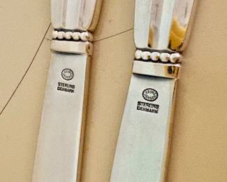 Georg Jensen "Acorn" Sterling Silver Butter Spreaders