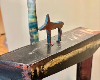 David Kraisler "Cityscape" Painted Steel Abstract Art Sculpture