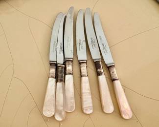 Sheffield Vintage Mother of Pearl Handled Knives