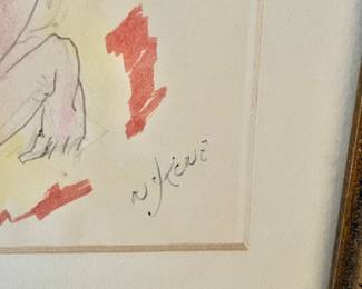 Nicolaus Koni Nude Original Work on Paper