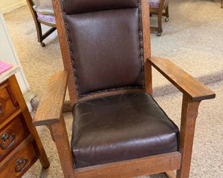 Mission oak antique rocker