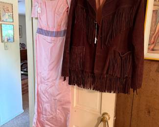 Vintage fringed 1970's suede jacket