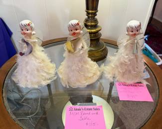 Set of 1950's Christmas dolls, so cute!