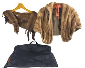 Vintage Mink Cape & 4 Mink Stole