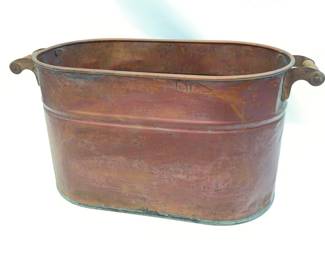 Antique Copper Boiler Primitive Rustic Decor