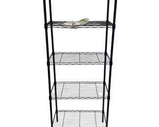 5 Shelf Black Wire Adjustable ~5 FT