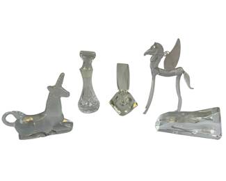 Glass Figurines And Bottles