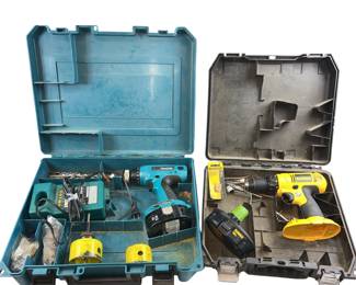 18V Cordless Makita 1834 & DeWalt DC759 Drills