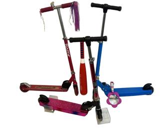 3 Kids Scooters Razor Pink Blue +