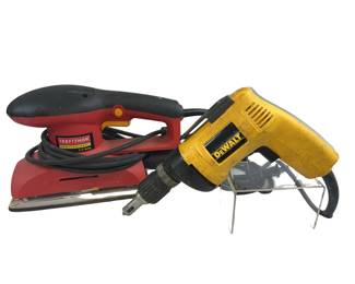 Craftsman 1/2 Sheet Sander + Dewalt Drywall Screw Gun DW250 Corded Power Tools