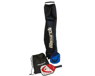 2 HEAD Pickle Ball Rackets + Monarch Net Set
