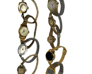 Vintage Swiss Jewel Quartz Watches Helbros Timex