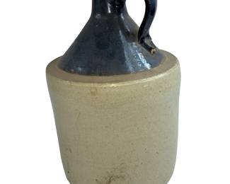 Antique Moonshine Whiskey Crock Jug 1 Gallon Salt Glaze