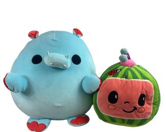 Cocomelon Watermelon Plushie & Hippopotamus