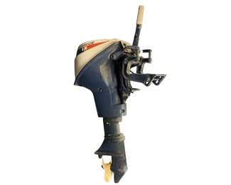 Vintage Evinrude Outboard Motor Sportwin 9.5 HP Worked When Last Used 25 Years Ago