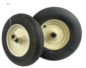 2 Wheelbarrow Tires NanKing Taiwan Flat Free 4.00-8