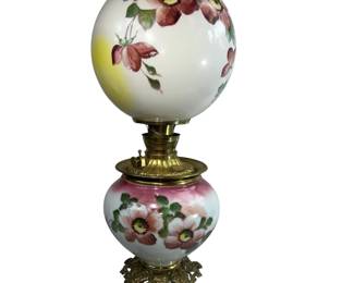 Victorian Style Parlor Lamp Oil GWTW Royal Burner Never Lit