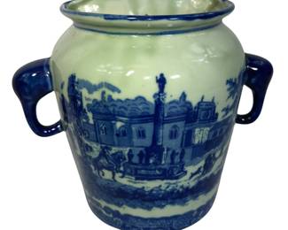 6.5" Victoria Ware Ironstone Wall Vase Pocket Transfer