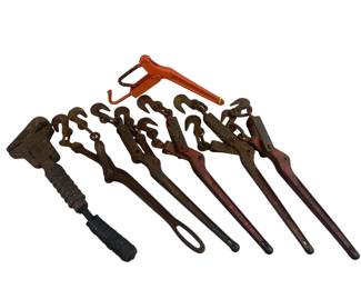 Antique Bemis Monkey Wrench Midget DurCo Chain Binders + Light Duty