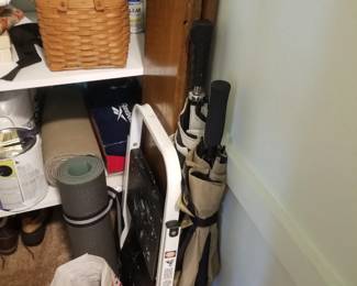 Step ladder; household supplies