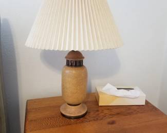 Table lamp - ceramic art pottery base