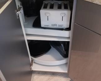 Kitchen cabinetry detail: lazy Susan